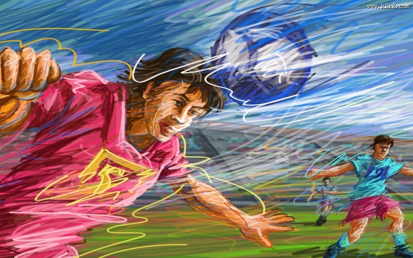 手绘体育运动图片