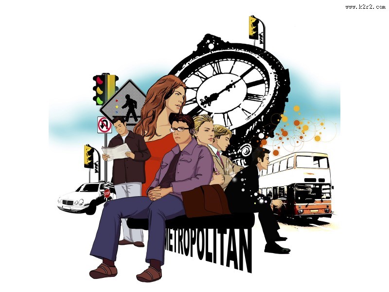 手绘都市时尚图片