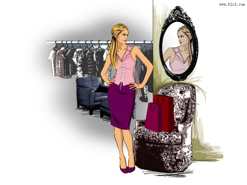 手绘都市时尚图片