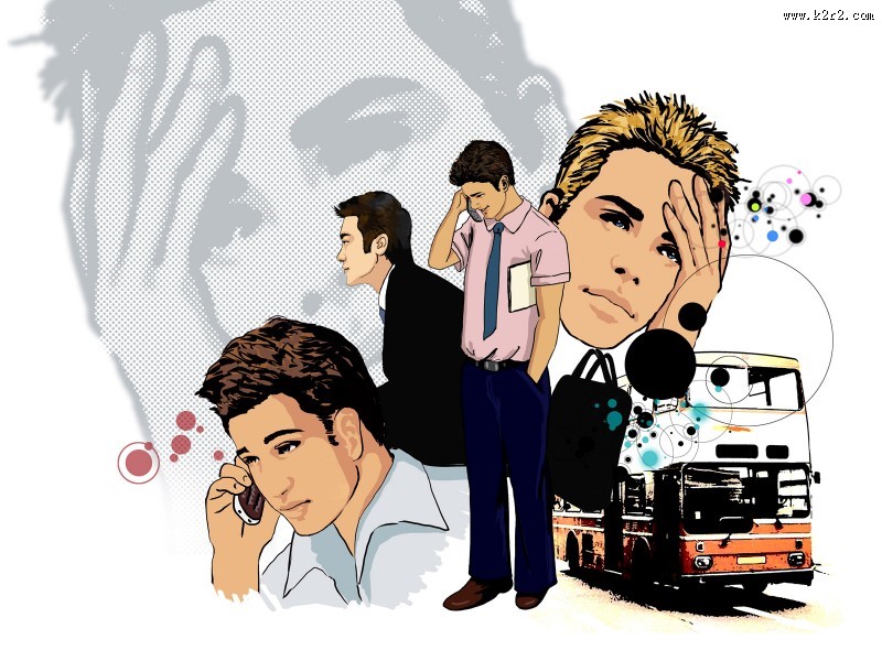 手绘都市时尚图片