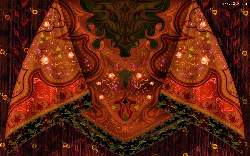 世界民族文化插画图片