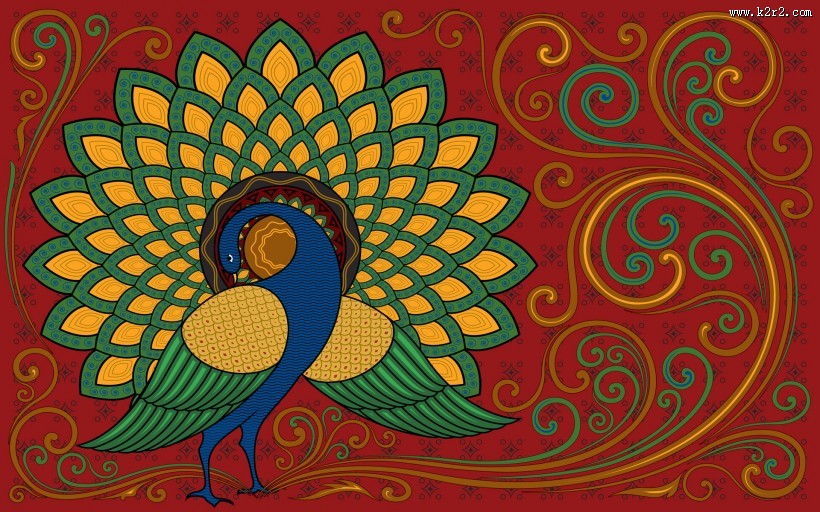 世界民族文化插画图片