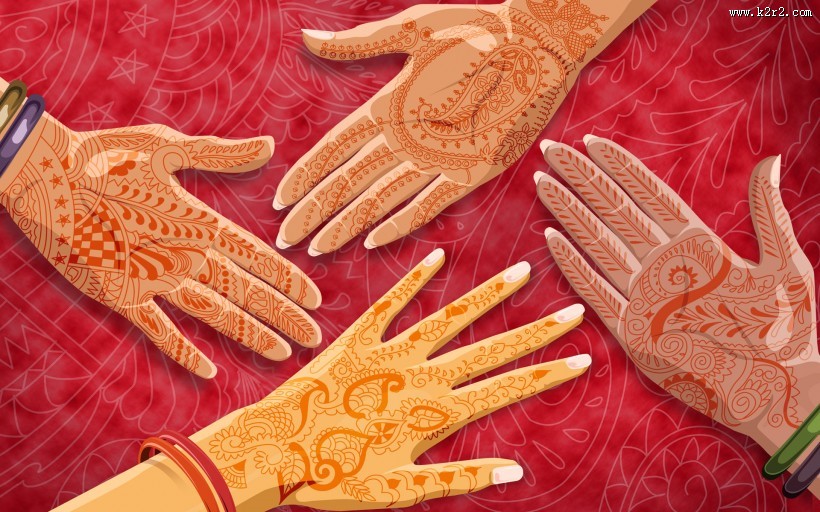 世界民族文化插画图片