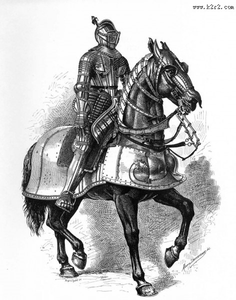 手绘古代兵器盔甲图片