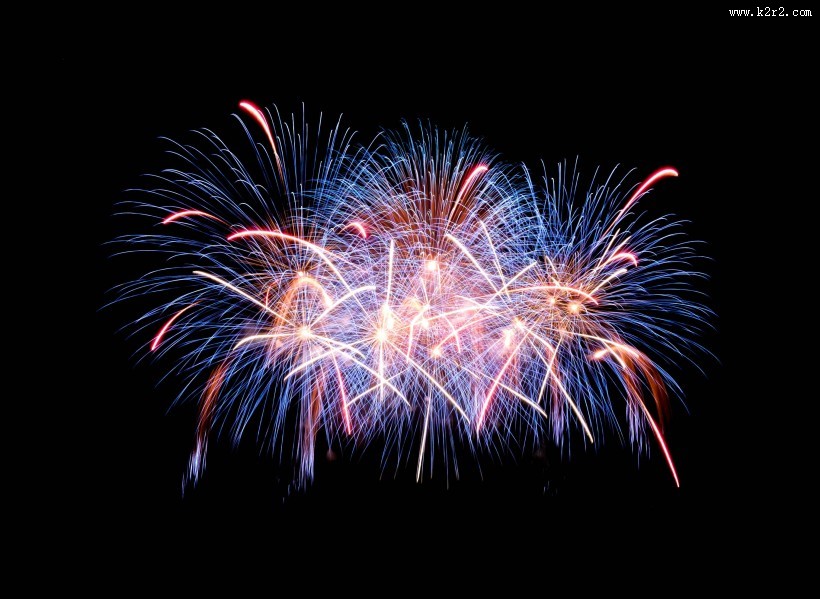 绚丽多彩的烟花图片