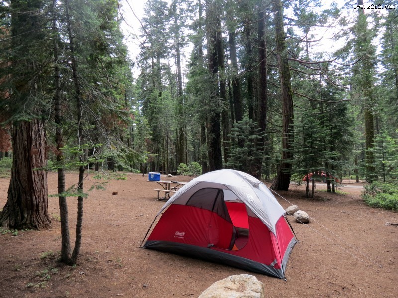 野外露营搭建的帐篷图片