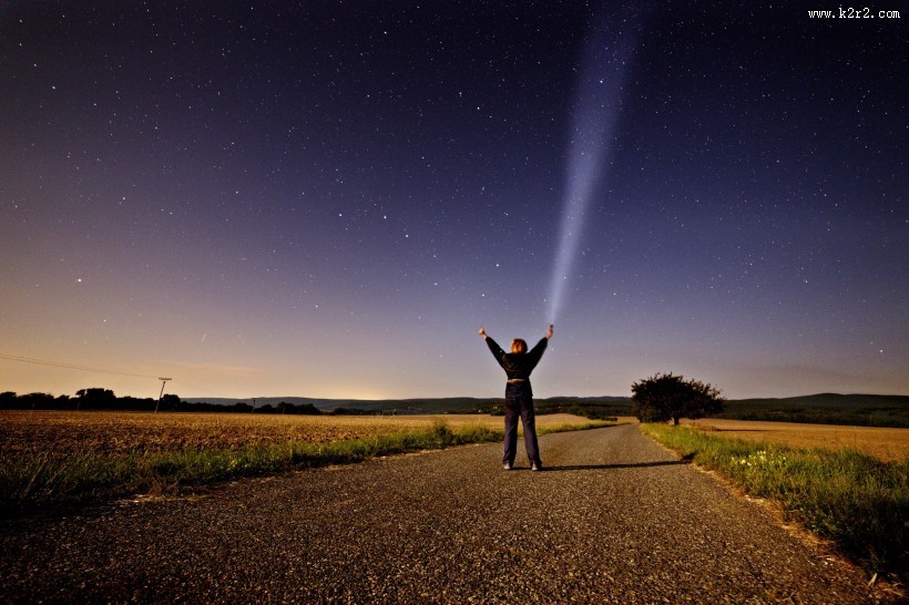 手电筒光束图片大全