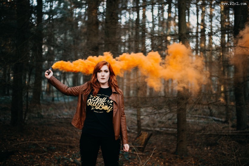 多彩的烟雾图片