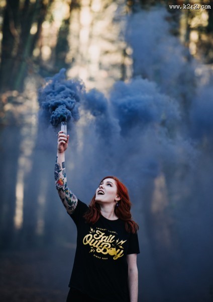 多彩的烟雾图片