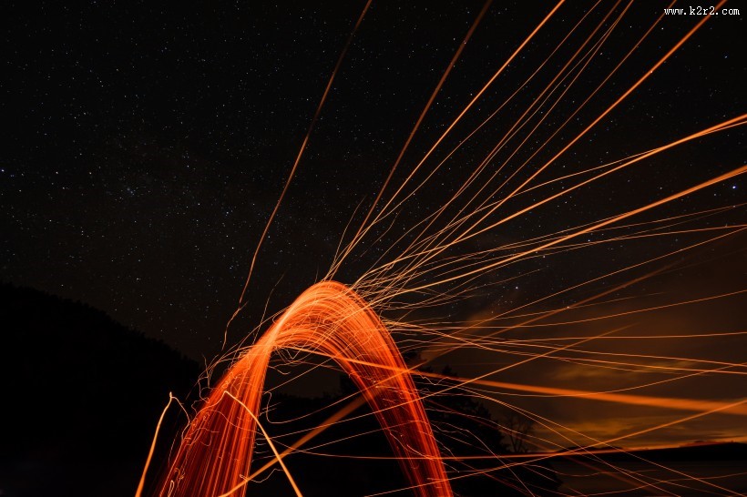 名俗文化活动打树花图片