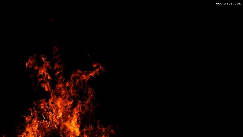 用木材烧的火堆图片