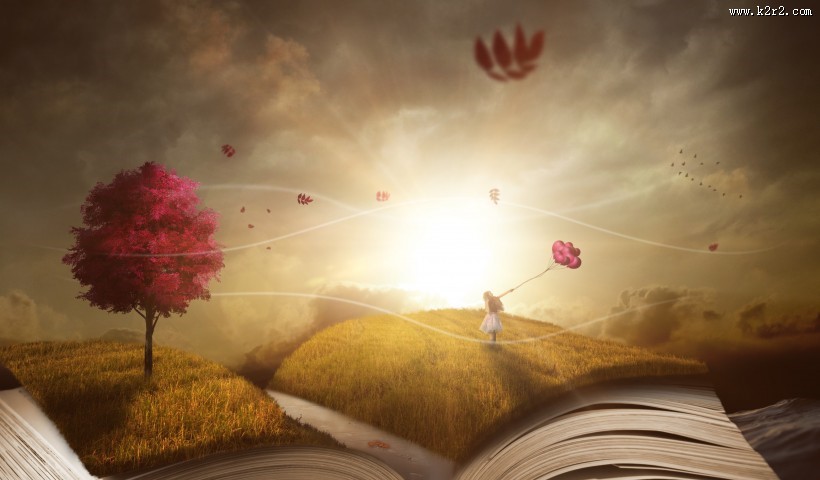 梦幻唯美插画图片