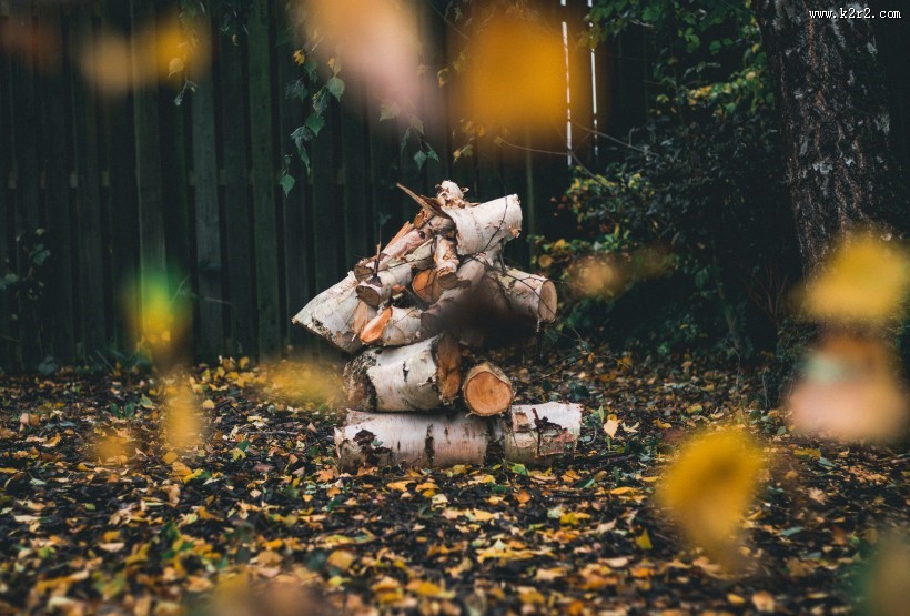 堆在一起的木材图片大全