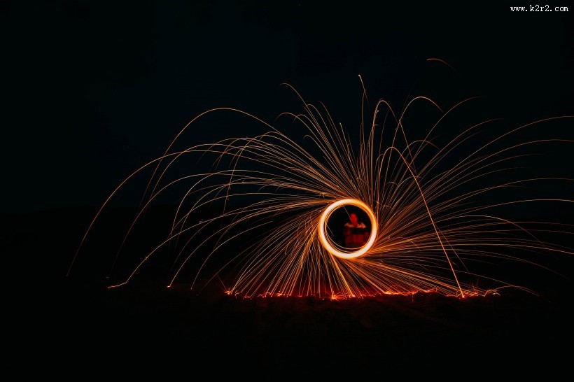 炫酷的打树花高清图片