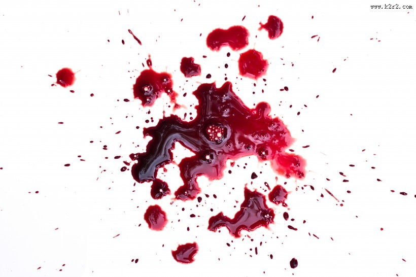 鲜红的血迹图片