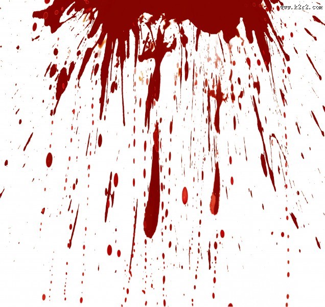 鲜红的血迹图片