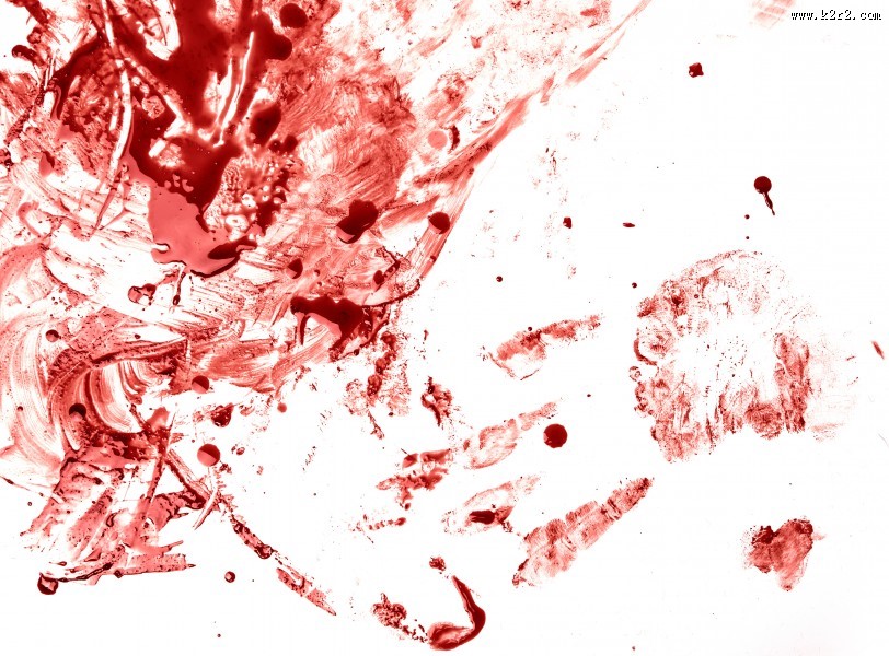 鲜红的血迹图片