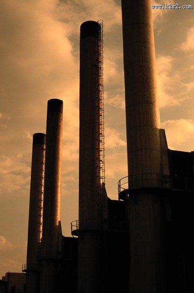 工业烟囱图片