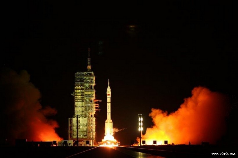 神州七号发射图片