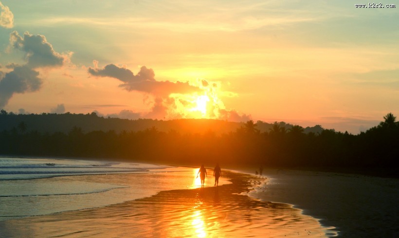 唯美的日出风景图片