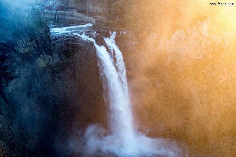 秀丽的小瀑布图片大全