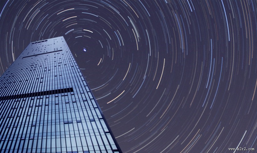 满天星轨自然风景图片