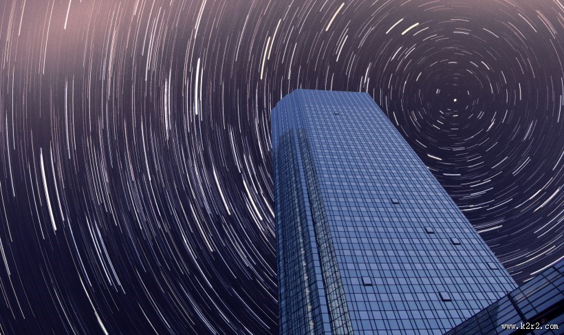 满天星轨自然风景图片