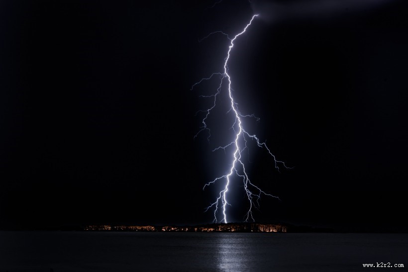 空中的闪电图片大全