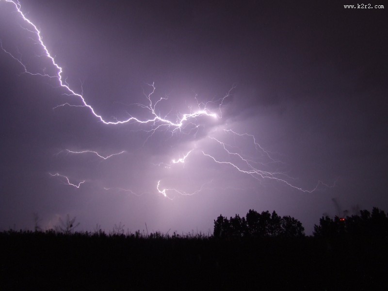 空中的闪电图片大全