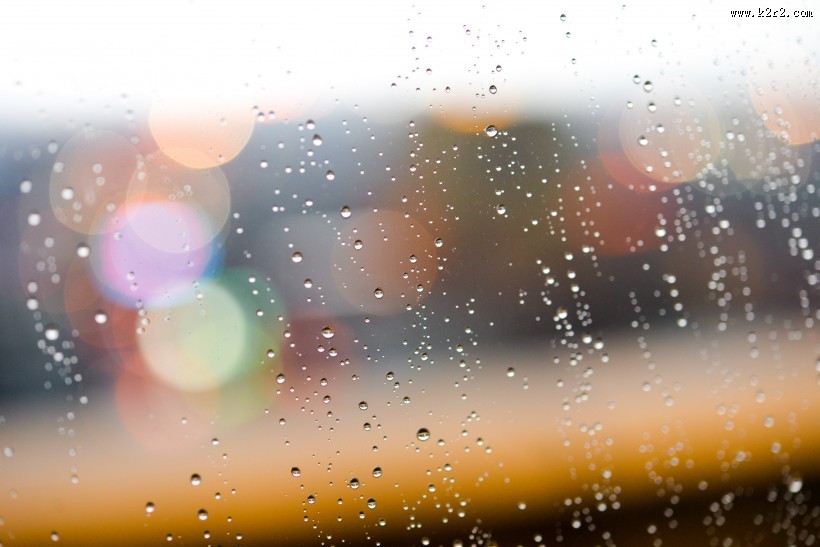 玻璃上的水珠图片