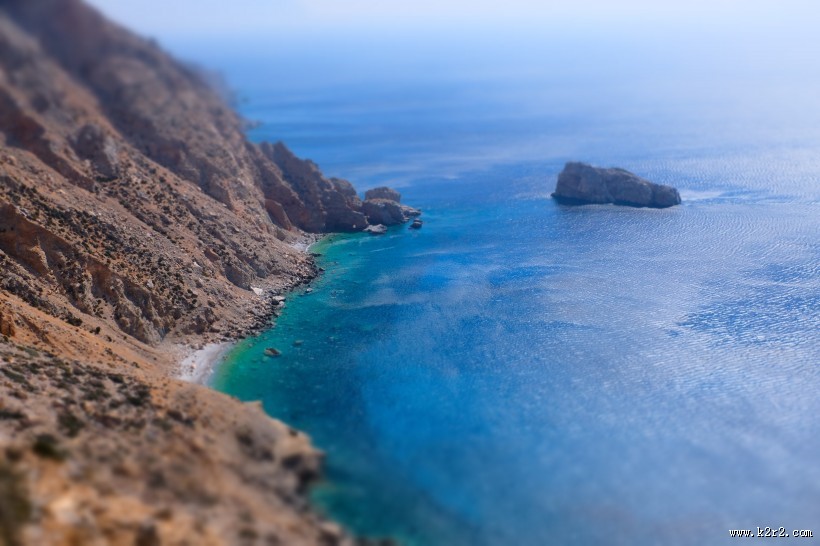 海边礁石海岸自然风景图片