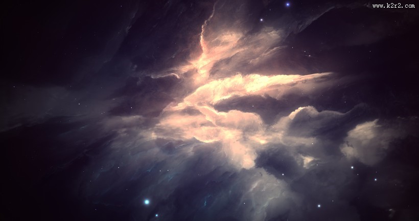 遥不可及的闪亮的星空图片