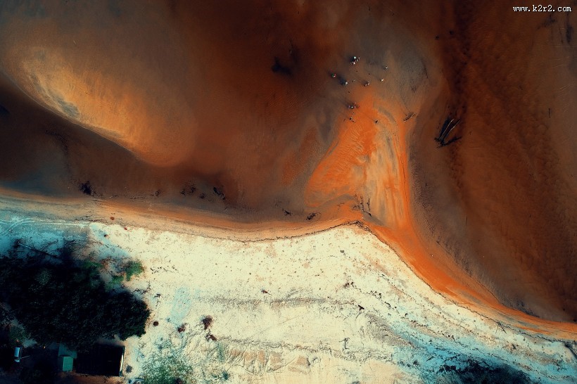 无人机航拍海滩图片