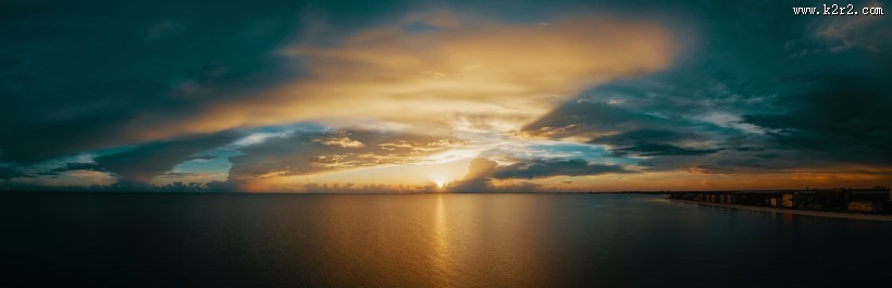 金黄的夕阳图片大全