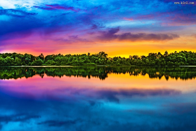 景色迷人的湖泊图片