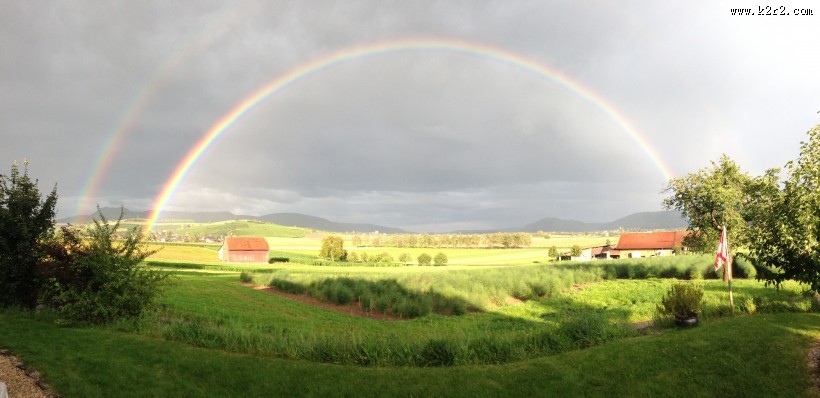 七色的彩虹图片