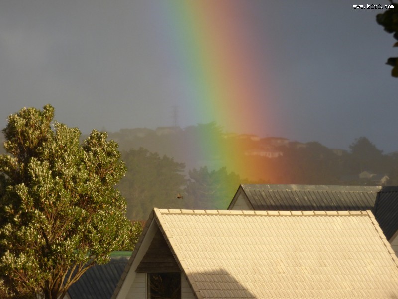 七色的彩虹图片