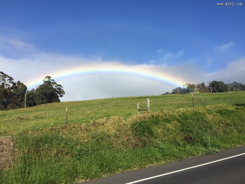 七色的彩虹图片