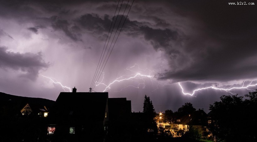 恐怖的闪电图片大全