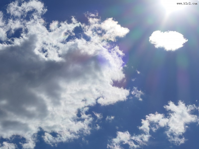 天空中的白云图片