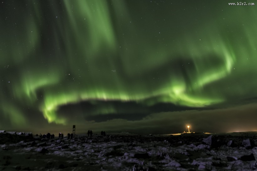 奇特美丽的极光图片