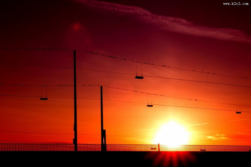 美丽的夕阳风景图片