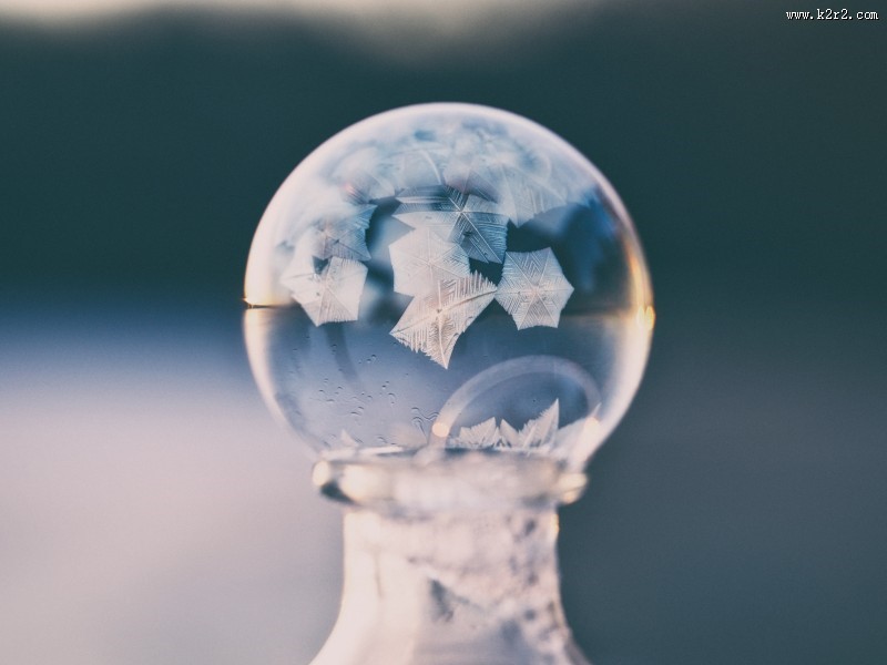 冰凝结成的圆球图片大全