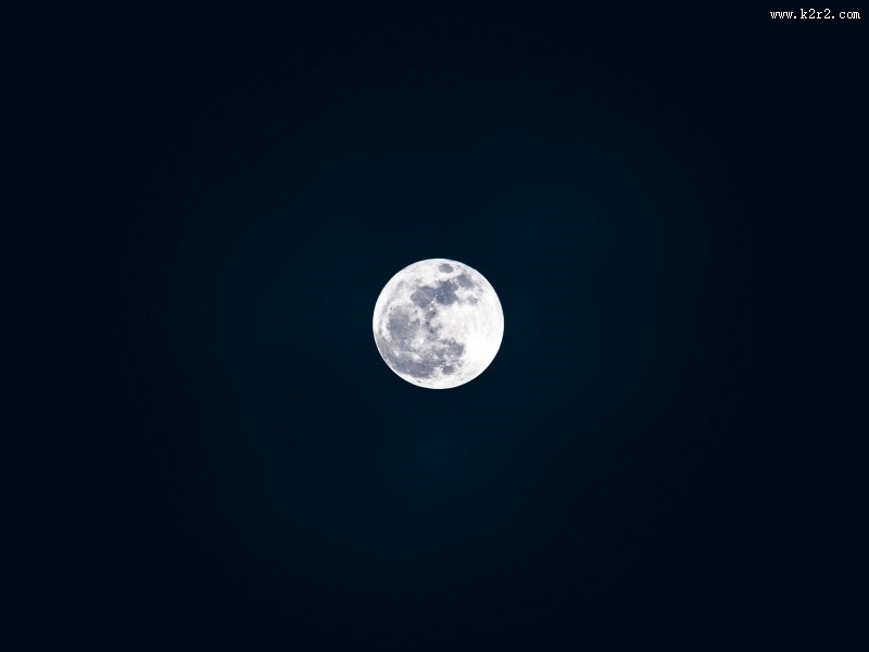 圆圆的月亮图片大全