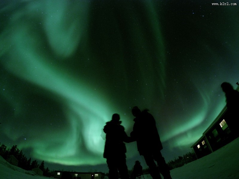 美丽的极光图片大全