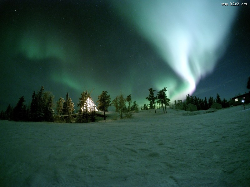 美丽的极光图片大全