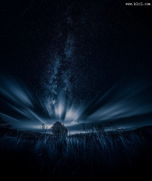 风云变幻的夜空图片大全