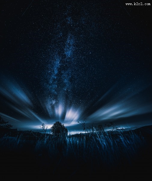 风云变幻的夜空图片大全