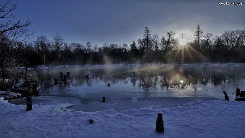 大自然的馈赠唯美雪景图片