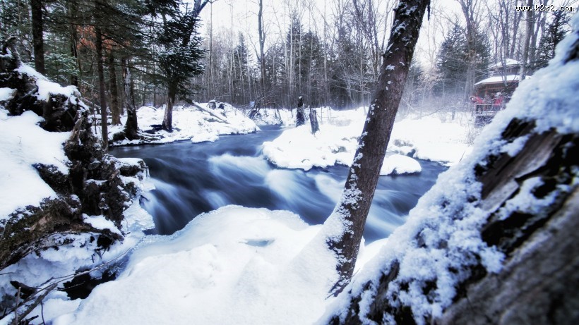 大自然的馈赠唯美雪景图片